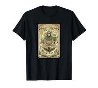 The Brine Priestess Tarot Meditating Skeleton Jar T-Shirt