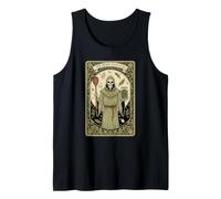 The Brine Priestess Tarot Monk Skeleton Spoon Jar Tank Top
