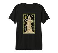 The Brine Priestess Tarot Skeleton Garlic Herb Jar Premium T-Shirt