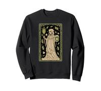 The Brine Priestess Tarot Skeleton Garlic Herb Jar Sweatshirt