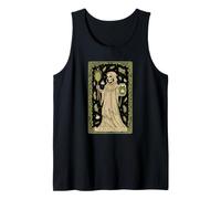The Brine Priestess Tarot Skeleton Garlic Herb Jar Tank Top