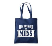 The Bringer of Mess Funny Tote Shopping Bag 10 Litres Capacity 42 x 38cm