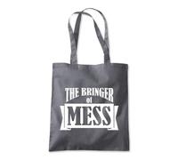 The Bringer of Mess Funny Tote Shopping Bag 10 Litres Capacity 42 x 38cm