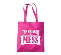 The Bringer of Mess Funny Tote Shopping Bag 10 Litres Capacity 42 x 38cm