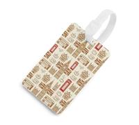 The British Clock Towers Buses Luggage Tag for Suitcases Identify Labels Privacy Travel Baggage for Women Men