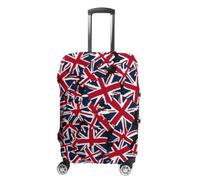 The British Flags Luggage Case Cover Protective Suitcase Covers Anti Scratch Baggage Washable Fits 19-32 Inch M