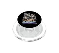 The Broadcast Was Terrestrial Moon Landing Conspiracy Theory PopSockets PopGrip for MagSafe