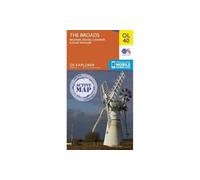 The Broads Map | Weatherproof | Wroxham, Beccles, Lowestoft & Great Yarmouth | Ordnance Survey | OS Explorer Active Map OL40 | England | Walks | Hiking | Maps | Adventure: 40