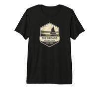 The Broads National Park UK Sailing Boating Norfolk Suffolk Premium T-Shirt