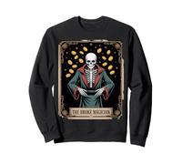 The Broke Magician Skeleton Tarot Occult Coins Sweatshirt