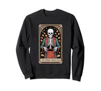 The Broke Magician Skeleton Tarot Occult Humor Sweatshirt