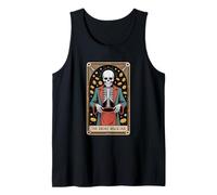 The Broke Magician Skeleton Tarot Occult Humor Tank Top