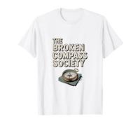 The Broken Compass Society Travel Hiking Camping Adventure T-Shirt