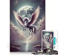 The Broken Glass Moon 1000 Piece Jigsaw Puzzles for Teenagers Logic Sense Toy Peaceful Fun Smooth Edge Creative Gift (38x26cm)