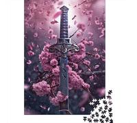 The Broken Katana 1000-Piece Puzzle for Adults, 38x26cm/1000pcs; A Practical Gift for Quiet Leisure Time; Low-dust White Cardboard Pieces