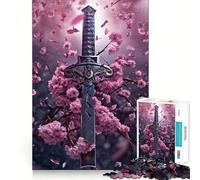 The Broken Katana Jigsaw Puzzles 1000 Pieces for Adults Think Smart Toy Indoor Play Accurate Cut Lovely Gift (38x26cm)