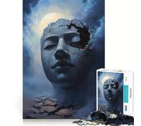 The Broken Soul 1000 Piece Jigsaw Puzzles for Adults Jigsaw Thought Toy Indoor Fun Accurate Edge Art Collectible (38x52cm)