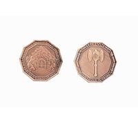 The Broken Token - Dwarven Copper Coin - Fantasy Coin 25mm Metal Novelty, Cosplay and TTRPG Game Pieces - Pack of 10
