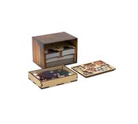 The Broken Token Game Organizer - Gloomhaven Buttons & Bugs Compatible Wood Storage Box