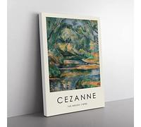 The Brook By Paul Cezanne Exhibition Museum Painting Canvas Wall Art Print Ready to Hang, Framed Picture for Living Room Bedroom Home Office Décor, 76x50 cm (30x20 Inch)