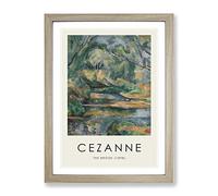 The Brook By Paul Cezanne Exhibition Museum Painting Framed Wall Art Print, Ready to Hang Picture for Living Room Bedroom Home Office Décor, Oak A2 (64 x 46 cm)