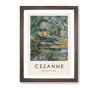The Brook By Paul Cezanne Exhibition Museum Painting Framed Wall Art Print, Ready to Hang Picture for Living Room Bedroom Home Office Décor, Walnut A3 (34 x 46 cm)