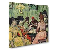 The Brothel by Vincent van gogh Canvas Print | Gallery Wrapped 30mm Frame Wall Art | 20x20 inches | Ready to Hang | Impressionist Picture | Living Room Bedroom Lounge Office