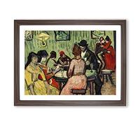 The Brothel By Vincent Van Gogh Classic Painting Framed Print | A4 Walnut Framed Wall Art | Ready to Hang | Classic Historical Picture | Living Room Bedroom Lounge Office