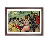 The Brothel by Vincent Van Gogh Framed Print | A2 Walnut Framed Wall Art | Ready to Hang | Modern Historical Picture | Living Room Bedroom Lounge Office