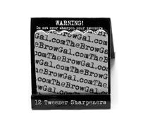 The BrowGal Women's Tweezer Sharpeners Pack of 12 in Clear
