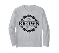 The Brown Family Last Name Holiday Group Matching Long Sleeve T-Shirt