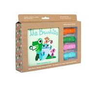 The Brushies Baby and Toddler Silicone Puppet Toothbrush and story book with all characters