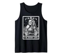 The Bubble Tea Boba Tea Milk Tea Tarot Card Skeleton Witchy Tank Top