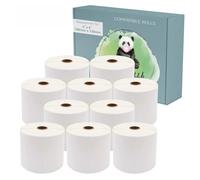 The Bubbli 10 Roll-5,000 Labels, 100x150 mm (4"x6") Direct Thermal Shipping Labels, Self-Adhesive, BPA-Free, Jam-Free, Compatible for Zebra, Toshiba, Citizen, Eltron (500pcs/Roll)