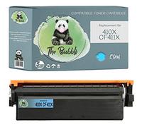 The Bubbli Original | 410X 410A CF411X Compatible Toner for HP Color LaserJet Pro M452dn M452nw M452dw MFP M377dw MFP M477fdn MFP M477fdw MFP M477fnw (CYAN)
