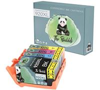 The Bubbli Original | 920XL Compatible Ink Cartridges for HP OfficeJet 6500A Plus 6000 6500A 6500 Wireless 7000 Wide Format (4-Pack)