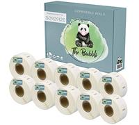 The Bubbli Original | S0929120 Compatible Label Rolls for DYMO LabelWriter 4XL 450 400 330 320 310 Twin Turbo Duo Seiko SLP 450 430 420 400 240 220 200 120 100 Pro Plus (25 mm x 25 mm | 10-Pack)