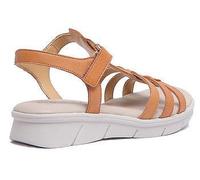 The Bubu Set S Flex Low Wedge Ankle Strap Womens Sandal In Cognac UK 4 - 8