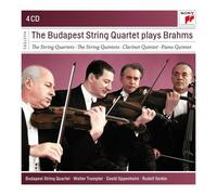 THE BUDAPEST STRINQ QUARTET PLAY BRAHMS - BUDAPEST STRING QUARTET 4 CD NEW