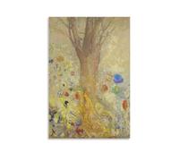The Buddha by Odilon Redon Poster Canvas Wall Decor Art Painting Prints on Modern Artwork for Living Room,Bathroom,Bedroom,Home 20x30inch(50x75cm)