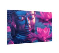 The Buddha Jigsaw Puzzles for Adults 5000 Jigsaw Puzzle Lotus Flower Pattern Design with Gift Box Packaging, Gifts for Women,Challenging Family Games Activity,Home Wall Bedroom Decor 105x156CM -341y