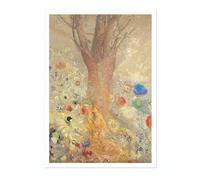 The Buddha Odilon Redon Poster, Classic Famous Oil Painting Print, Modern Art Wall Art Home Decor Picture, A4 (Print Only) - 29.7x21cm
