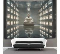 The Buddha Tapestry Tapestries Holy Lotus Wall Art Décor Poster Funny for Bedroom,Office, Dorm,Living Room Poster 180cmx230cm