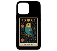 The Budgie Budgerigar Parrot Tarot Card Witchy Moon Case for iPhone 13 Pro Max