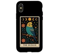 The Budgie Budgerigar Parrot Tarot Card Witchy Moon Case for iPhone X/XS