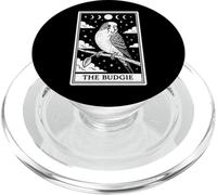 The Budgie Budgerigar Parrot Tarot Card Witchy Moon PopSockets PopGrip for MagSafe