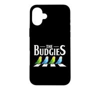The Budgies Crossing Parakeet Design Case for iPhone 16 Plus
