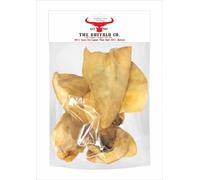 The Buffalo Co. Buffalo Ears for Dogs | 10 Pack | Natural Grass-Fed Dog Treats | Lean 2.5% Fat | Grain Free & Gluten Free | Cleaner Teeth, Healthy Gums & Long-Lasting Chewing