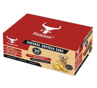 The Buffalo Co. Buffalo Ears for Dogs | 20 Pack | Natural Grass-Fed Dog Treats | Lean 2.5% Fat | Grain Free & Gluten Free | Cleaner Teeth, Healthy Gums & Long-Lasting Chewing