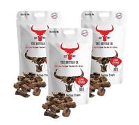 The Buffalo Co. Buffalo Lung Steaks for Dogs |100% Natural Grass-Fed Dog Treats | High Protein, Low Fat | Supports Lean Muscle & Dental Health | Chewy, Delicious Snack for All Breeds | 3 x 100g Bundle